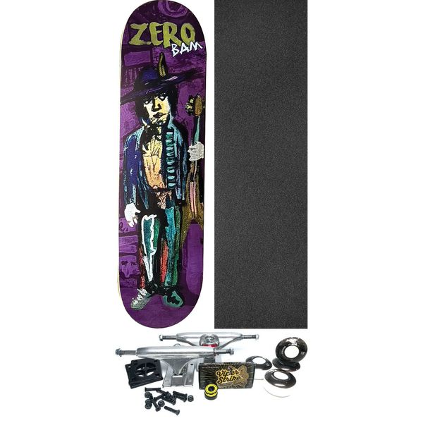 Zero Skateboards Bam Margera Music Man Skateboard Deck - 8.5" x 32.3" - Complete Skateboard Bundle